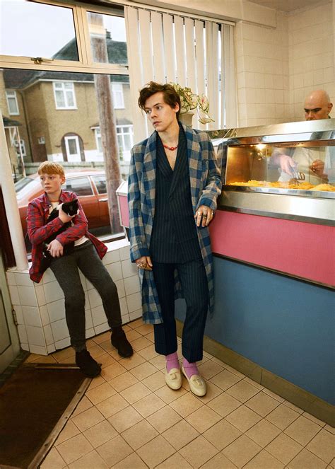 Harry Styles stars in the new men’s Gucci Tailoring campaign.